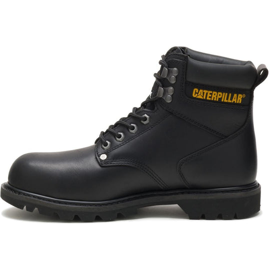 CAT Men's Second Shift Steel Toe Work Boot - Black - P89135  - Overlook Boots