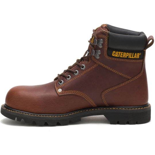 CAT Men's Second Shift Steel Toe Work Boot - Tan - P89817  - Overlook Boots