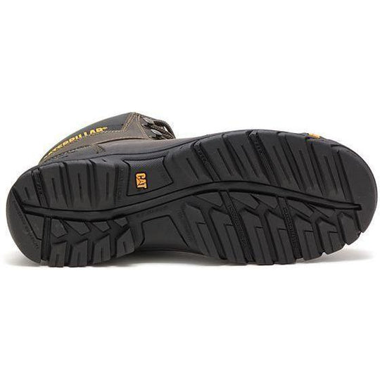 CAT Men's Outline Steel Toe EH Slip Resistant Work Boot - Dark Grey - P90802 - Overlook Boots