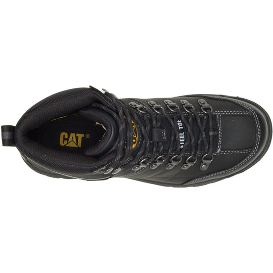 CAT Men's Threshold Waterproof Steel Toe Work Boot - Black - P90936  - Overlook Boots