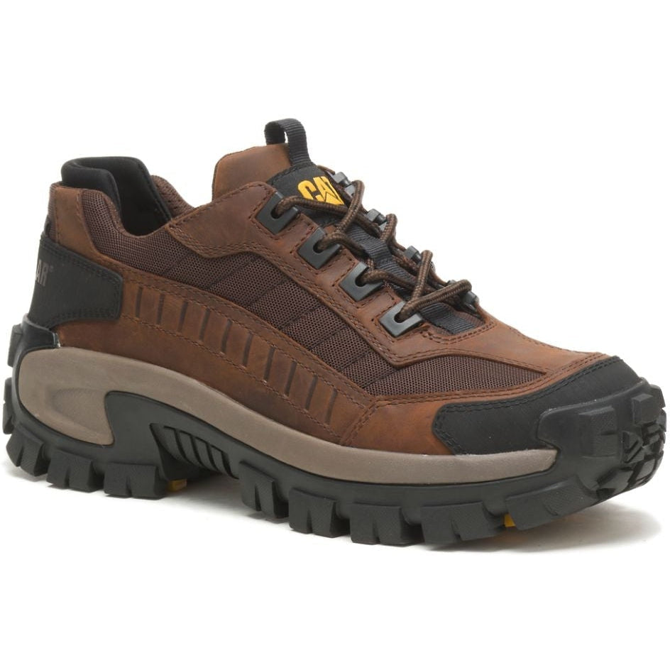 CAT Men's Invader Steel Toe Work Shoe - Dark Brown - P91338  - Overlook Boots