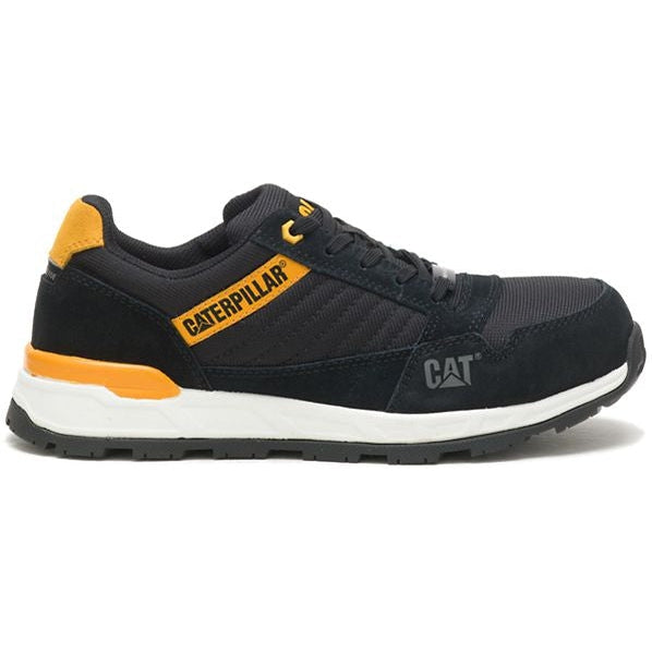 CAT Women's Venward Composite Toe Slip Resistant Work Shoe -Black/Cat Yellow- P91605 5 / Medium / Black - Overlook Boots