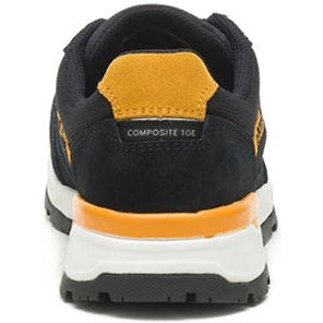 CAT Women's Venward Composite Toe Slip Resistant Work Shoe -Black/Cat Yellow- P91605 - Overlook Boots