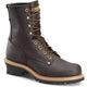 Carolina Men's Elm Logger 8" Soft Toe Slip Resistant Work Boot -Brown- 821 - Overlook Boots