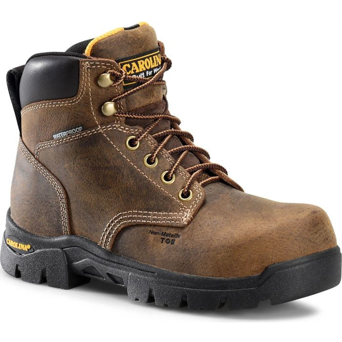 Carolina Women's Circuit 6" Composite Toe Waterproof Slip Resistant Work Boot -Brown- CA1626 - Overlook Boots