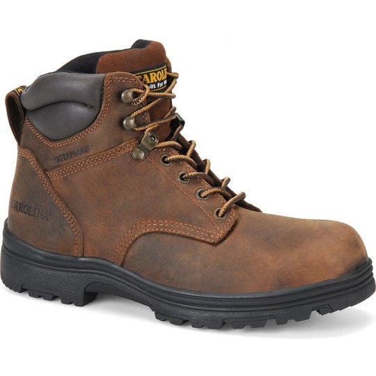 Carolina Men's Engineer 6" Soft Toe Waterproof Slip Resistant Work Boot -Brown- CA3026 - Overlook Boots