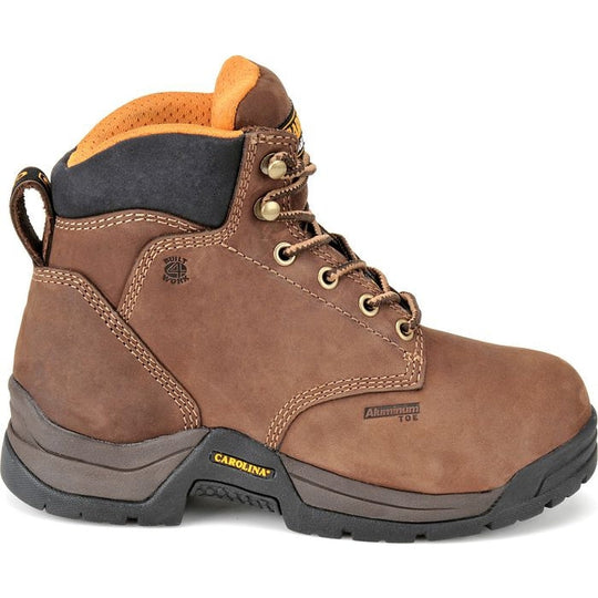 Carolina Women's Raleigh 5" Aluminum Toe Internal Metguard Work Boot - Brown - CA1428 6 / Medium / Brown - Overlook Boots
