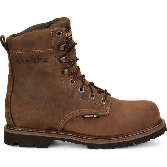 Carolina Men's Installer 8" Soft Toe Waterproof Work Boot -Brown- CA3057 8 / Medium / Brown - Overlook Boots