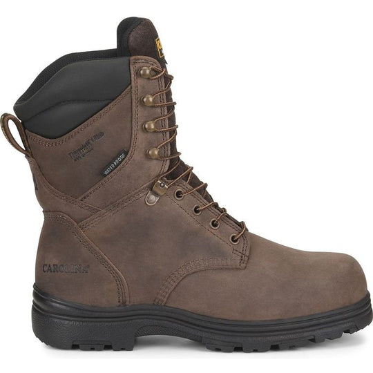 Carolina Men's Surveyor 8" Steel Toe Waterproof 400G Insulated Work Boot - Brown - CA3534 8 / Medium / Brown - Overlook Boots
