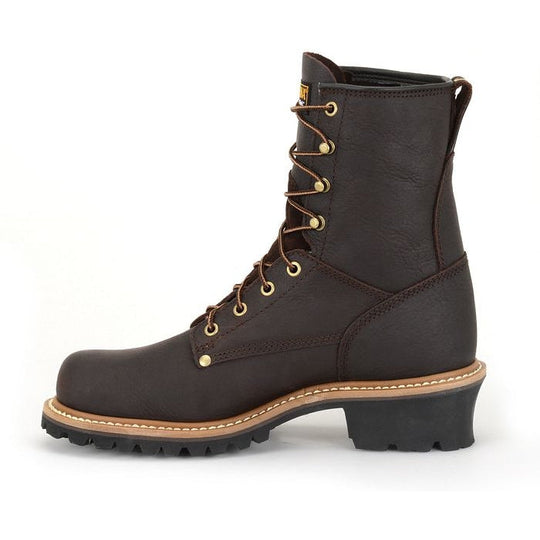 Carolina Men's Elm Logger 8" Steel Toe Slip Resistant Work Boot -Brown- 1821 - Overlook Boots