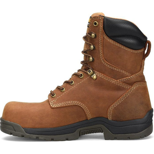 Carolina Men's Bruno Hi 8" Soft Toe Waterproof Slip Resistant Work Boot -Brown- CA8020 - Overlook Boots