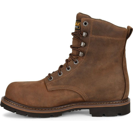 Carolina Men's Installer 8" Soft Toe Waterproof Work Boot -Brown- CA3057 - Overlook Boots