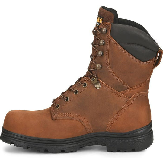 Carolina Men's Surveyor 8" Steel Toe Waterproof Slip Resistant Work Boot -Brown- CA3524 - Overlook Boots