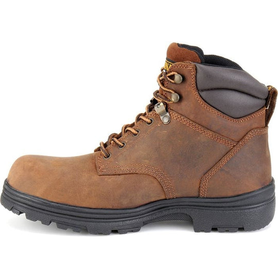 Carolina Men's Engineer 6" Steel Toe Waterproof Slip Resistant Work Boot -Brown- CA3526 - Overlook Boots