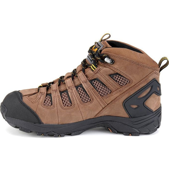 Carolina Men's Quad 5" Soft Toe Waterproof Slip Resistant Hiker Boot -Brown- CA4025 - Overlook Boots