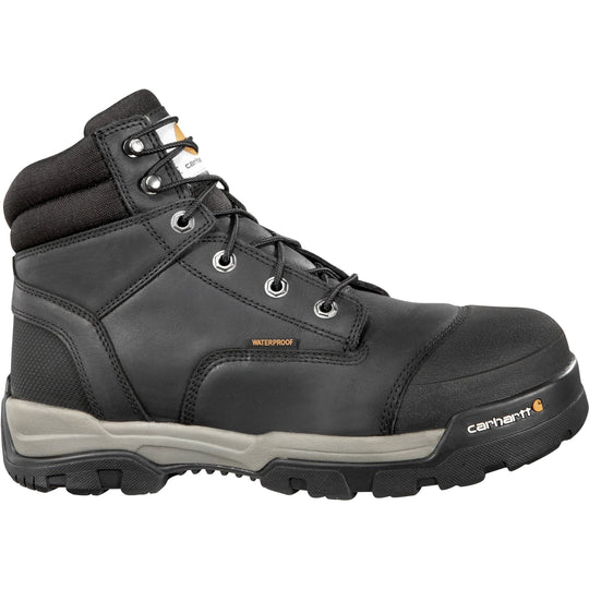 Carhartt Men's Ground Force 6" Composite Toe Waterproof Work Boot - Black - CME6351 8 / Medium / Black - Overlook Boots
