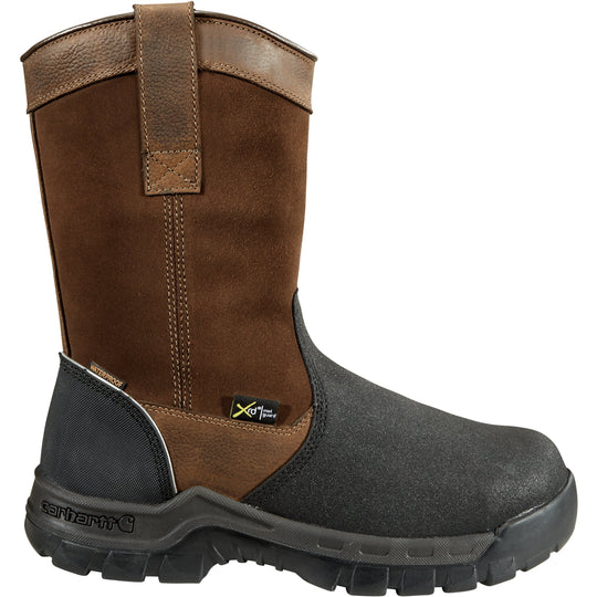 Carhartt Men's Wellington 11" Composite Toe Waterproof Metguard Work Boot - CMF1721 - Overlook Boots