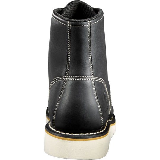Carhartt Men's 6" Soft Toe Waterproof Wedge Work Boot - Black - CMW6191 - Overlook Boots