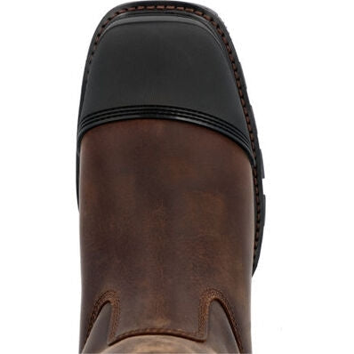 Durango Men's Maverick XP 11" Steel Toe Waterproof Western Work Boot - Grizzly Brown - DDB0424 - Overlook Boots
