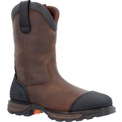 Durango Men's Maverick XP 11" Steel Toe Waterproof Western Work Boot - Grizzly Brown - DDB0424 - Overlook Boots