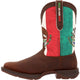 Durango Men's Rebel By Mexico Flag 11" Steel Toe Western Boot -Brown- DDB0431 - Overlook Boots