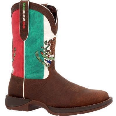 Durango Men's Rebel By Mexico Flag 11" Steel Toe Western Boot -Brown- DDB0431 - Overlook Boots