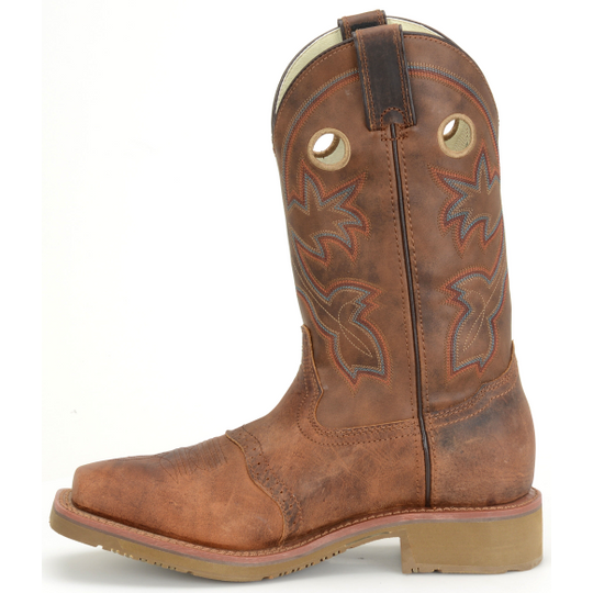 Double H Men's Antonio 13" Square Toe Western Work Boot - Light Brown - DH5134 - Overlook Boots
