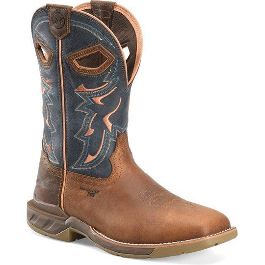 Double H Men's Troy 11" Square Composite Toe Waterproof Western Work Boot - Brown - DH5357 7.5 / Medium / Brown - Overlook Boots