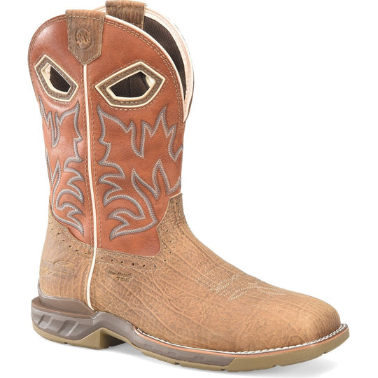 Double H Men's Phantom Rider 11" WD SQ Composite Toe Roper Work Boot -Brown- DH5377 7.5 / Wide / Brown - Overlook Boots