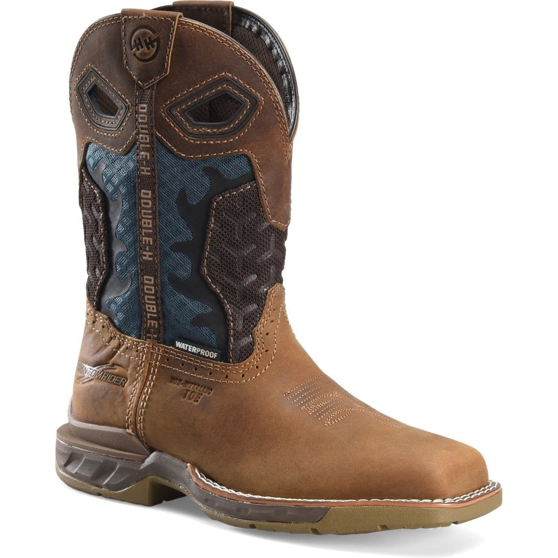Double H Women's Phantom Rider Watcher 10" Waterproof Composite Toe Roper Work Boot -Brown- DH5392 6 / Medium / Brown - Overlook Boots