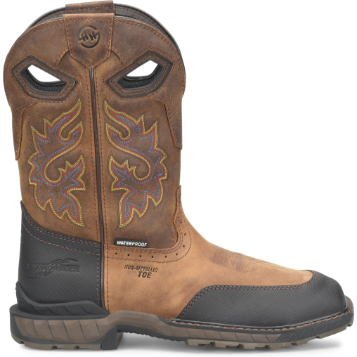 Double H Men's Rebunke 11" Composite Toe Waterproof Lug Roper Work Boot - Brown - DH5397 7.5 / Medium / Brown - Overlook Boots