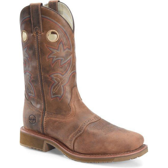 Double H Men's Antonio 13" Composite Toe Western Work Boot Brown- DH6134 7.5 / Medium / Light Brown - Overlook Boots