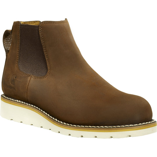 Carhartt Women's Chelsea 5" Soft Toe Wedge Work Boot- Brown - FW5025-W 6 / Medium / Brown - Overlook Boots