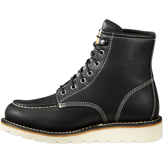 Carhartt Women's 6" Soft Toe Waterproof Wedge Work Boot- Black- FW6021-W - Overlook Boots