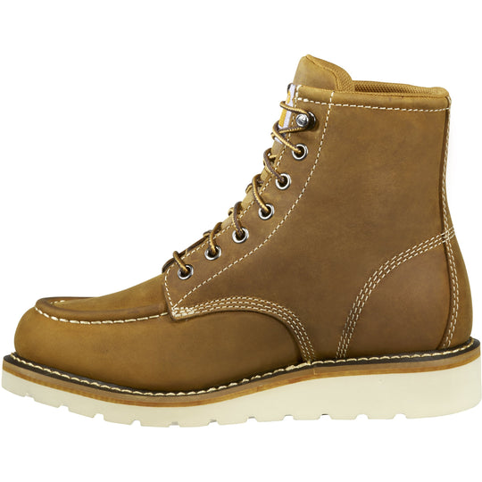 Carhartt Women's 6" Soft Toe Waterproof Wedge Work Boot- Brown- FW6025-W - Overlook Boots