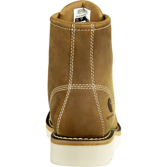 Carhartt Women's 6" Soft Toe Waterproof Wedge Work Boot- Brown- FW6025-W - Overlook Boots