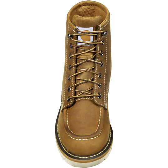 Carhartt Women's 6" Soft Toe Waterproof Wedge Work Boot- Brown- FW6025-W - Overlook Boots