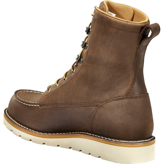 Carhartt Men's 8" Waterproof Soft Toe Wedge Work Boot - Dark Brown - FW8095-M - Overlook Boots