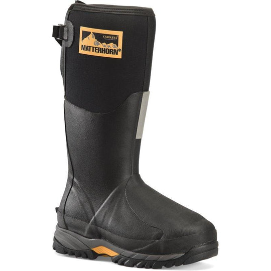 Matterhorn Men's Mud Jumper 15" Steel Toe Waterproof Metguard Rubber Work Boot- MT203 6 / Medium / Black - Overlook Boots