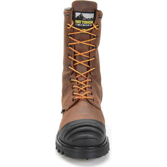 Matterhorn Men's Copper 10" Steel Toe Waterproof Metguard USA Made Work Boot - MT910 - Overlook Boots