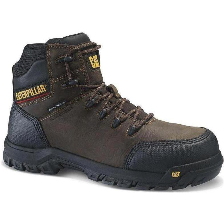 CAT Men's Resorption Waterproof Composite Toe Work Boot - Black - P90977 7 / Medium / Black - Overlook Boots