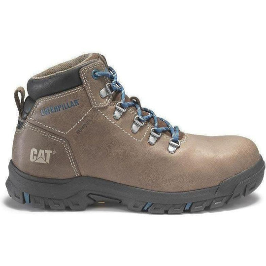 CAT Women's Mae Steel Toe Waterproof Work Shoe - Brown - P91012 - Overlook Boots