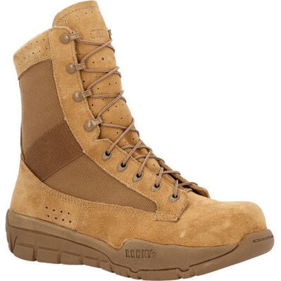 Rocky Men's C4T PT Tactical Military Boot -Coyote Brown- RKC140 4 / Medium / Wheat - Overlook Boots