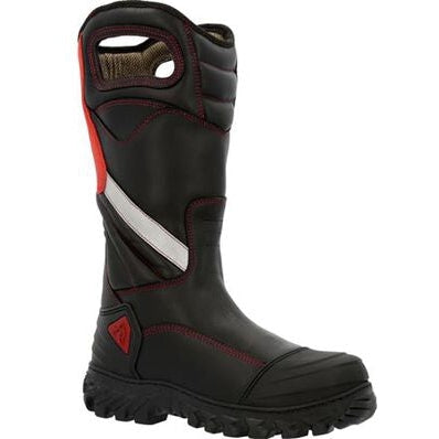 Rocky Men's Code Red Structure 14" Waterproof NFPA Composite Toe Fire Boot -Black- RKD0087 - Overlook Boots