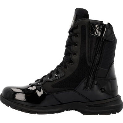 Rocky Men's Cadet 8" Side Zipper Public Service Duty Boot -Black- RKD0103 - Overlook Boots