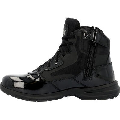 Rocky Men's Cadet 6" Side Zipper Public Service Duty Boot -Black- RKD0105 - Overlook Boots
