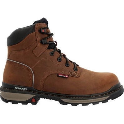 Rocky Men's Rams Horn Waterproof Composite Toe Work Boot - Crazy Horse - RKK0388 7 / Medium / Brown - Overlook Boots