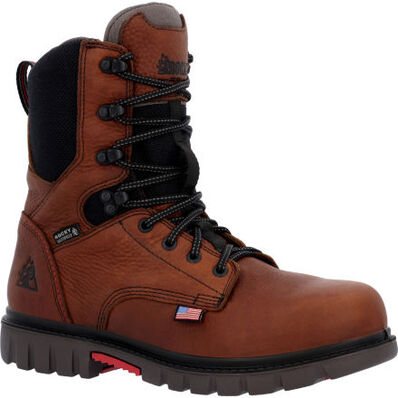 Rocky Men's Worksmart 8" Waterproof Composite Toe Work Boot -Brown- RKK0403 - Overlook Boots