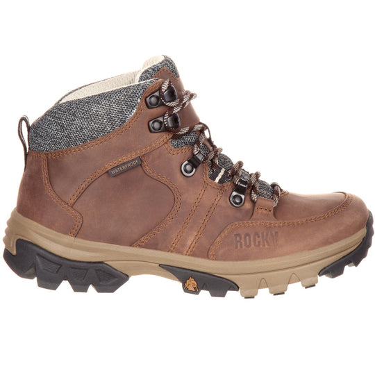 Rocky Women's Endeavor Point 5" Waterproof Outdoor Hiking Boot- Brown- RKS0301 - Overlook Boots