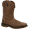 Rocky Men's WorkSmart 10" Square Toe Unlined Western Work Boot RKW0346 7 / Medium / Dark Brown - Overlook Boots